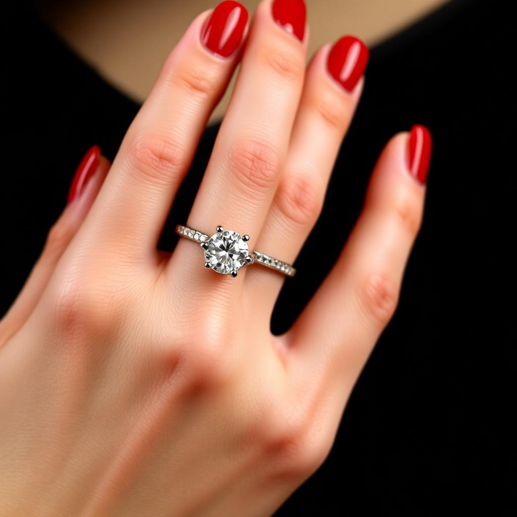 Champagne Crystal — AI generated Luxury manicure
